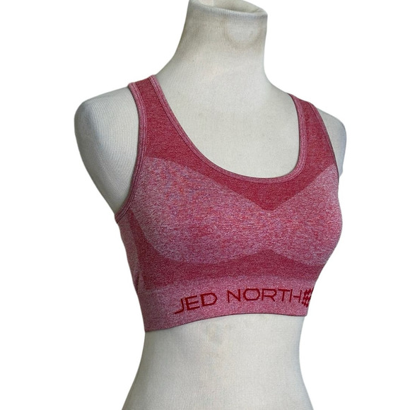 Jed North pink red racer back sports bra size XS/S - Picture 6 of 7